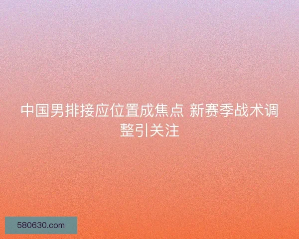 中国男排接应位置成焦点 新赛季战术调整引关注